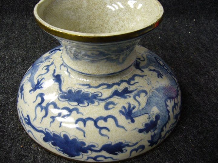 中国古磁器　清青花高碗