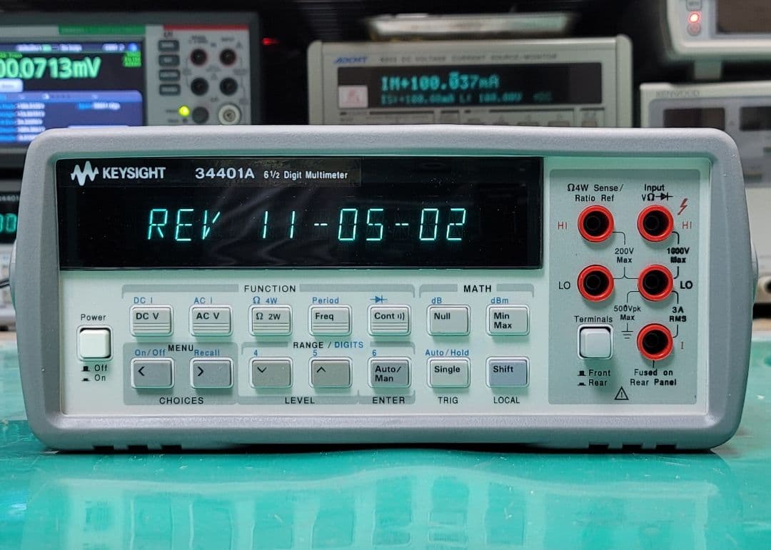 ②KEYSIGHT/HP 34401A 6.5桁 デジタルマルチメーター整備品