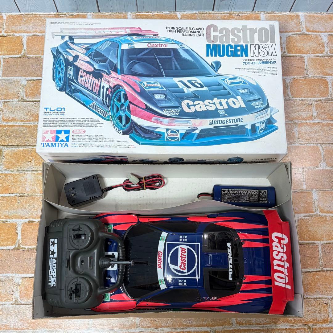 絶版 不動品 タミヤ 1/10 RC カストロール 無限 NSX