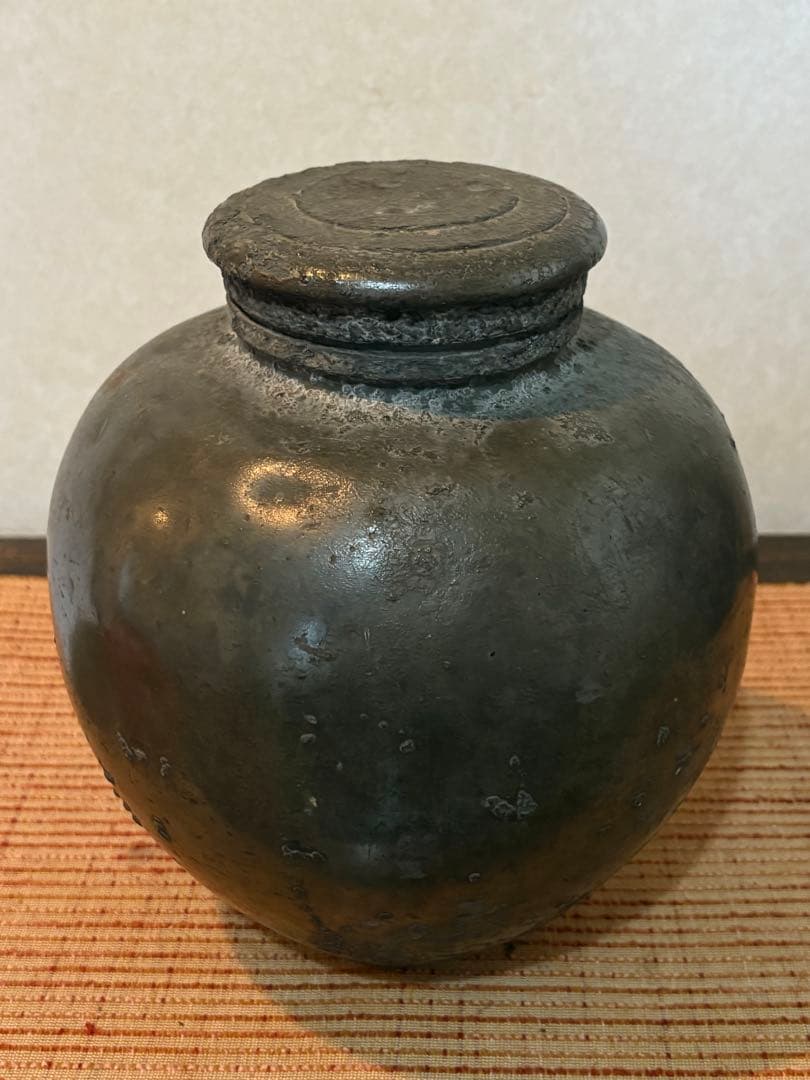 骨董　時代物　茶壺　古錫茶壺　3kg 古美術　アンティーク