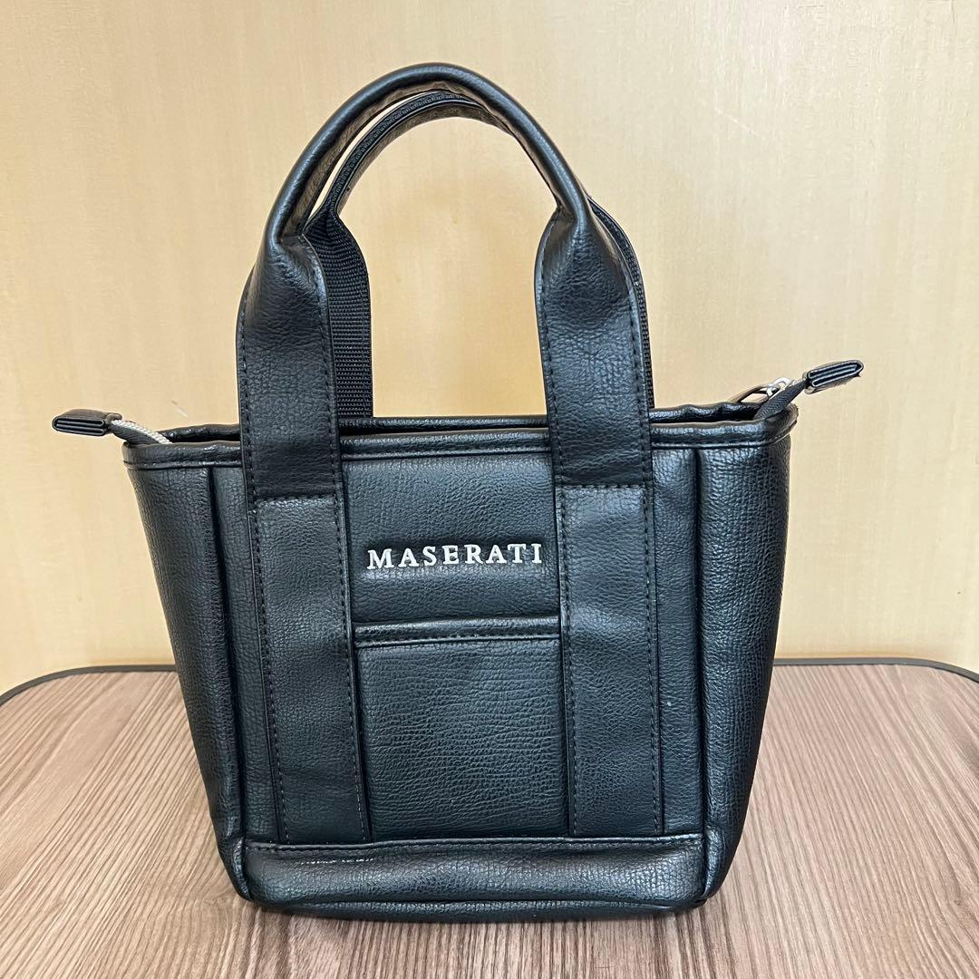 【美品】MASERATI マセラティ ミニトートバッグ　カートバッグ ノベルティ