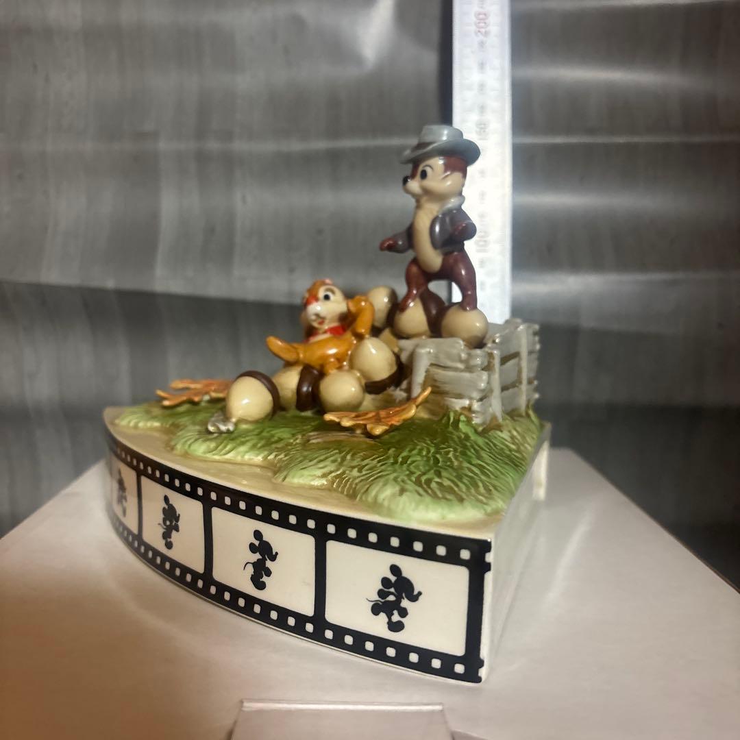 ディズニー　チップとデール　置物　陶器　希少　限定　200