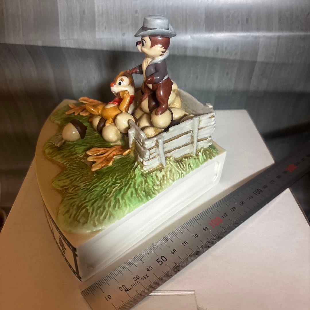 ディズニー　チップとデール　置物　陶器　希少　限定　200