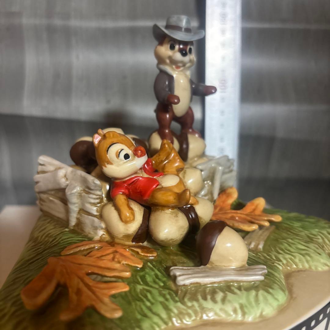 ディズニー　チップとデール　置物　陶器　希少　限定　200