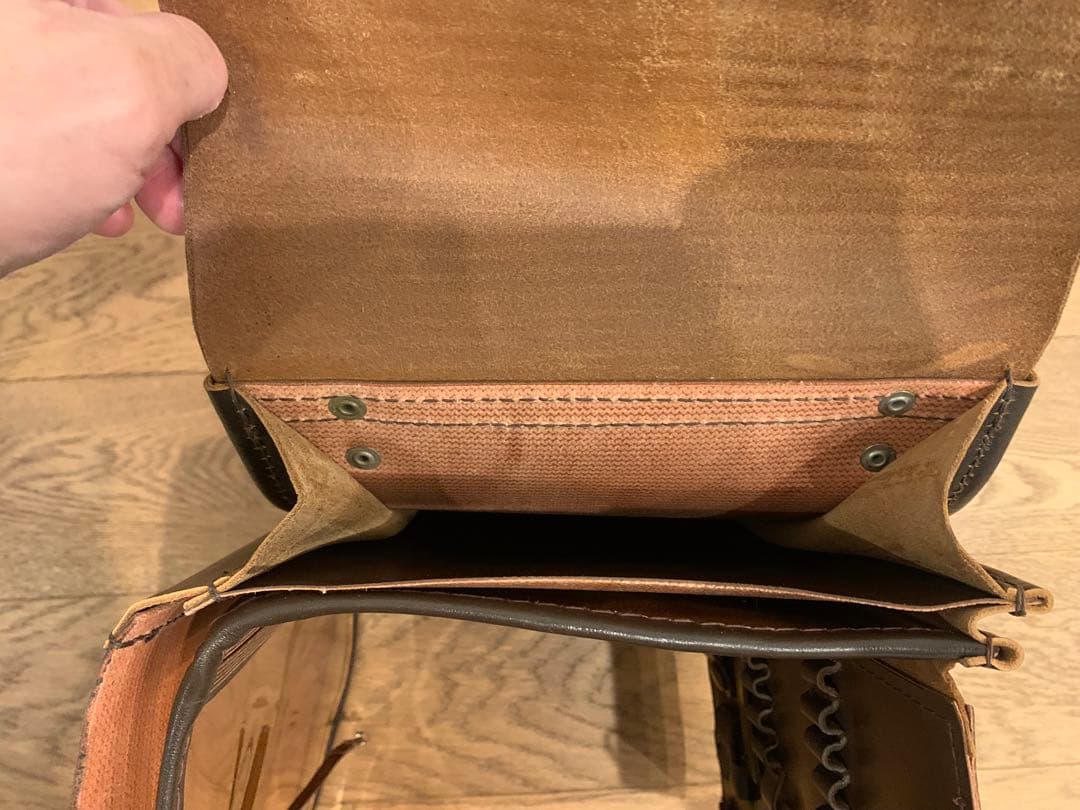 希少品箱付 旧ソ連軍将校用本革マップケ ース図嚢ミリタリーデッドストック