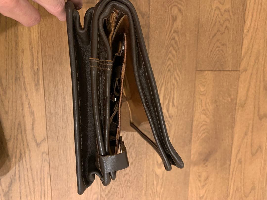 希少品箱付 旧ソ連軍将校用本革マップケ ース図嚢ミリタリーデッドストック