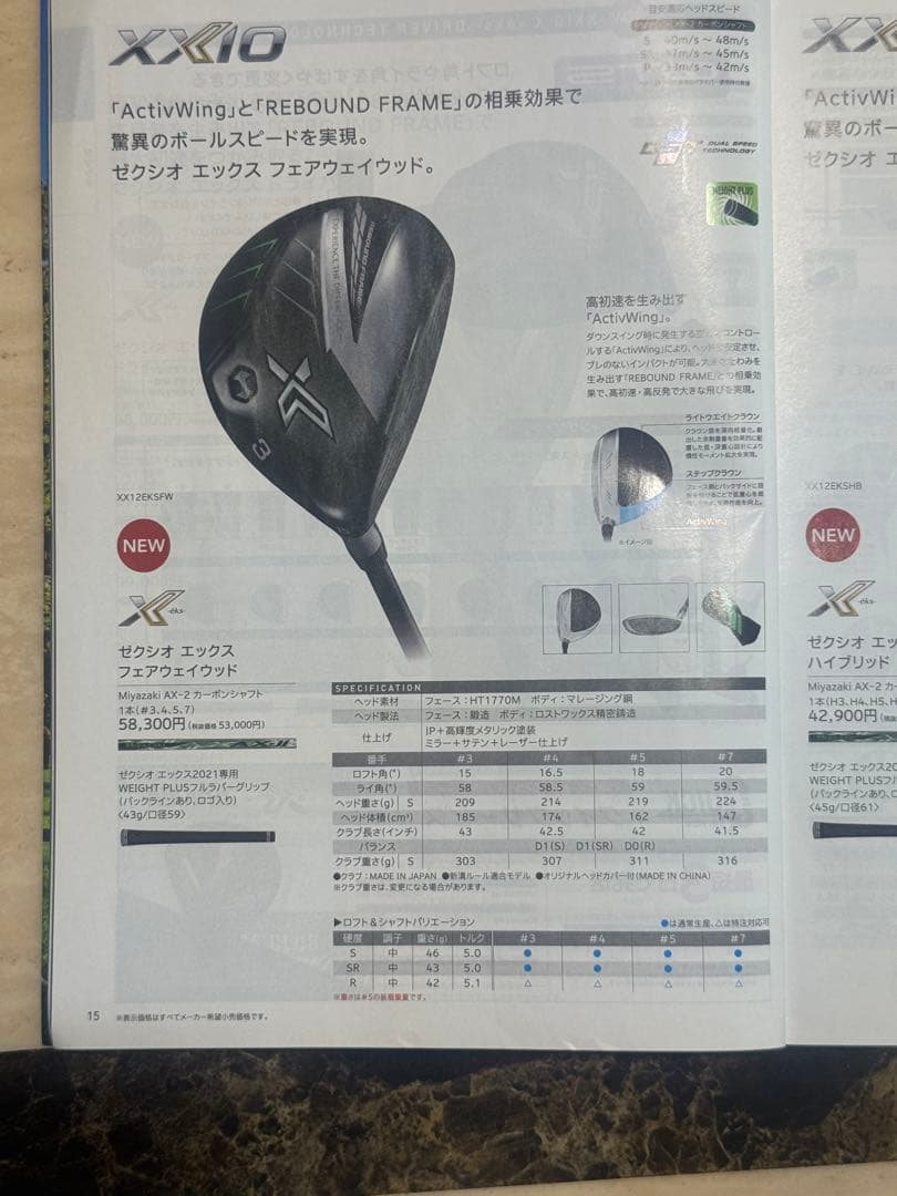 最安値！新品！ゼクシオ エックス 5W AX-2 XXIO X 5W eks