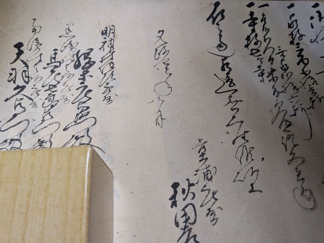 阿波徳島藩主蜂須賀家知行地内江戸時代１８２３年頃文政年間稀少レア古文書５枚セット