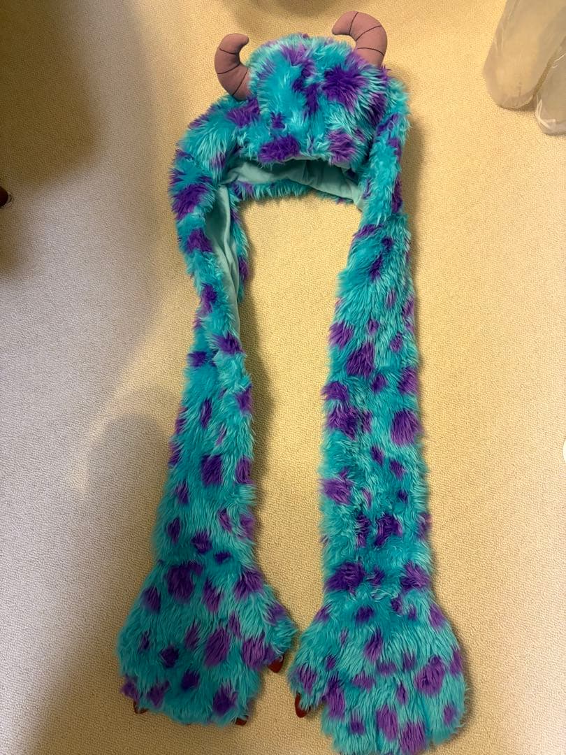 モンスターキャップ 水色と紫