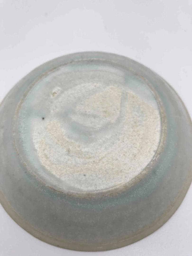 北宋時代　青白磁刻蓮花魚文盤　青磁皿　茶鉢　景徳鎮時代物　旧家蔵出し(D-59)