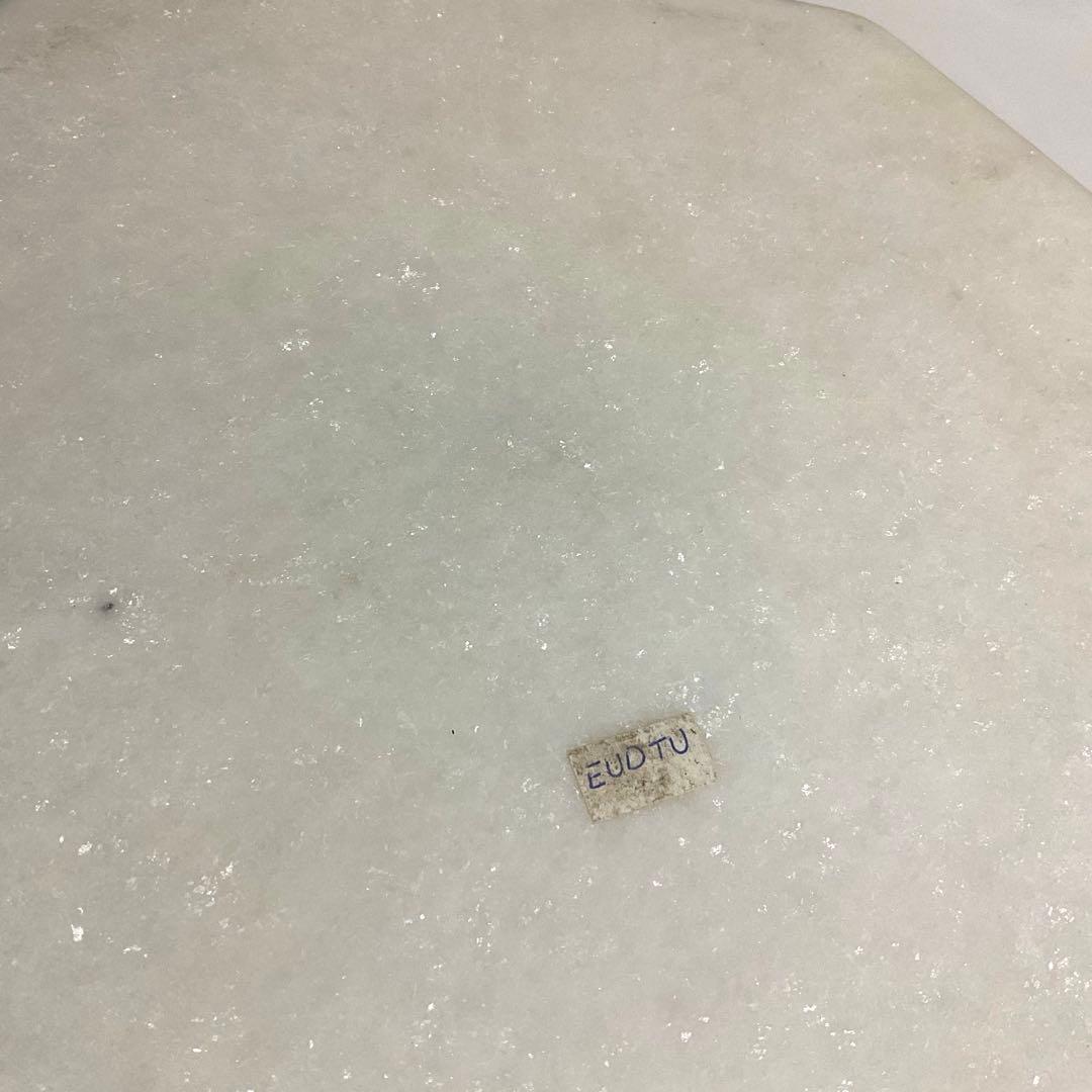 【大判】大理石 象嵌細工 インド工芸 八角形プレート