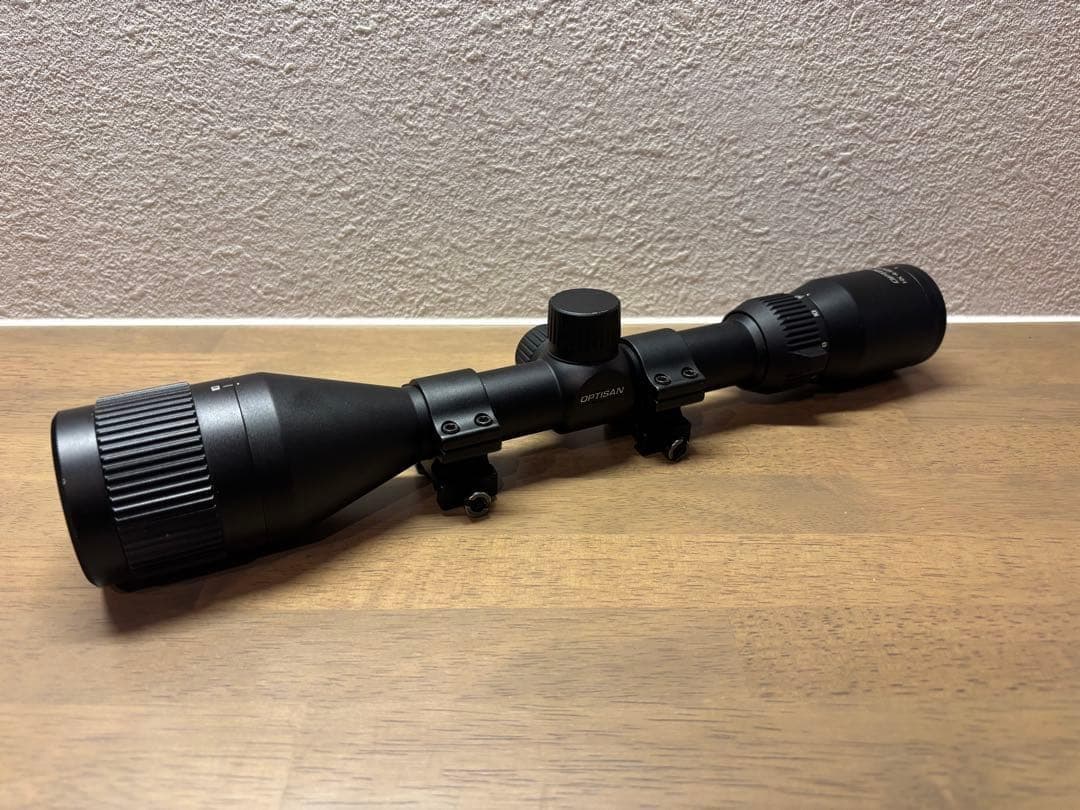 OPTISAN HX 4-12x40 スコープ、バトラーキャップ付き