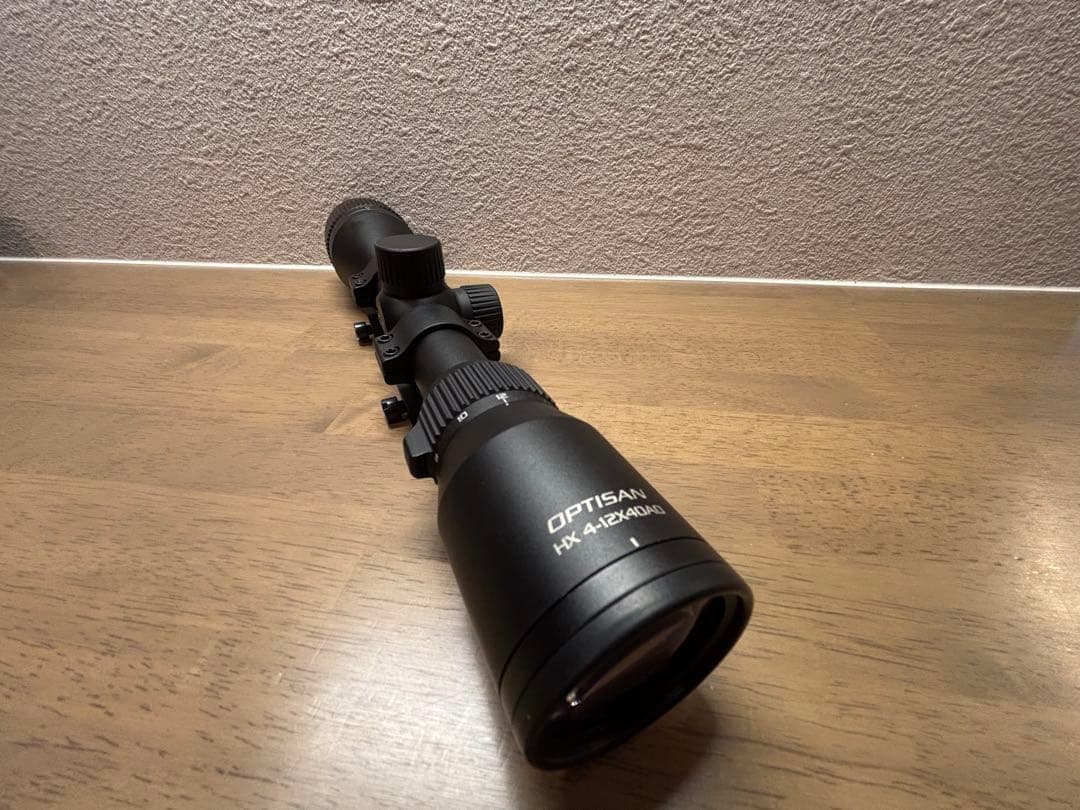 OPTISAN HX 4-12x40 スコープ、バトラーキャップ付き