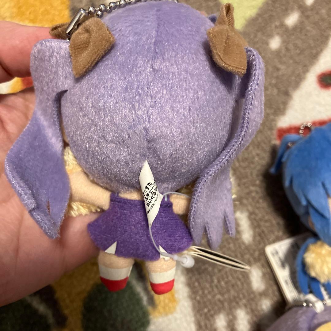 希少　らき☆すた ボールチェーン付き ぬいぐるみ　柊つかさ　柊かがみ　泉こなた