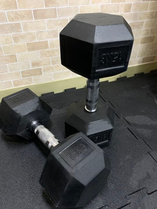 ラバーヘックス  ダンベル　12.5kg 15kg  17.5kg  各２個