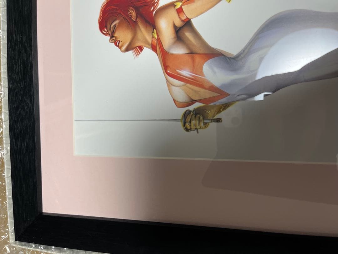 空山基　キューティーハニー　アートポスター　作者直筆サイン入り　額装