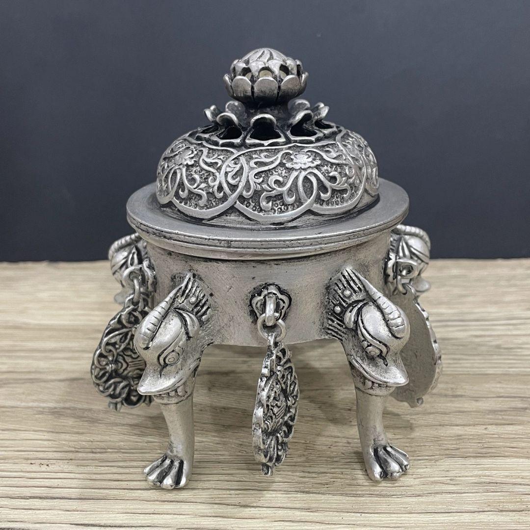 銅器 香炉 青蓮帝王薫香炉 香道具 装飾品 工芸品 置物