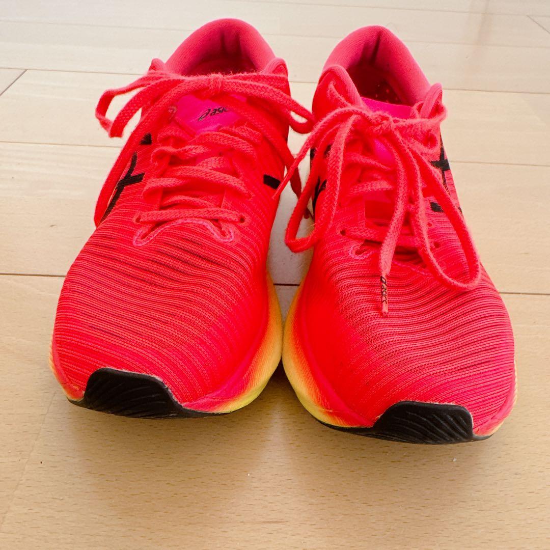 【24.5cm】メタスピードスカイアシックスasicsピンクランニングシューズ