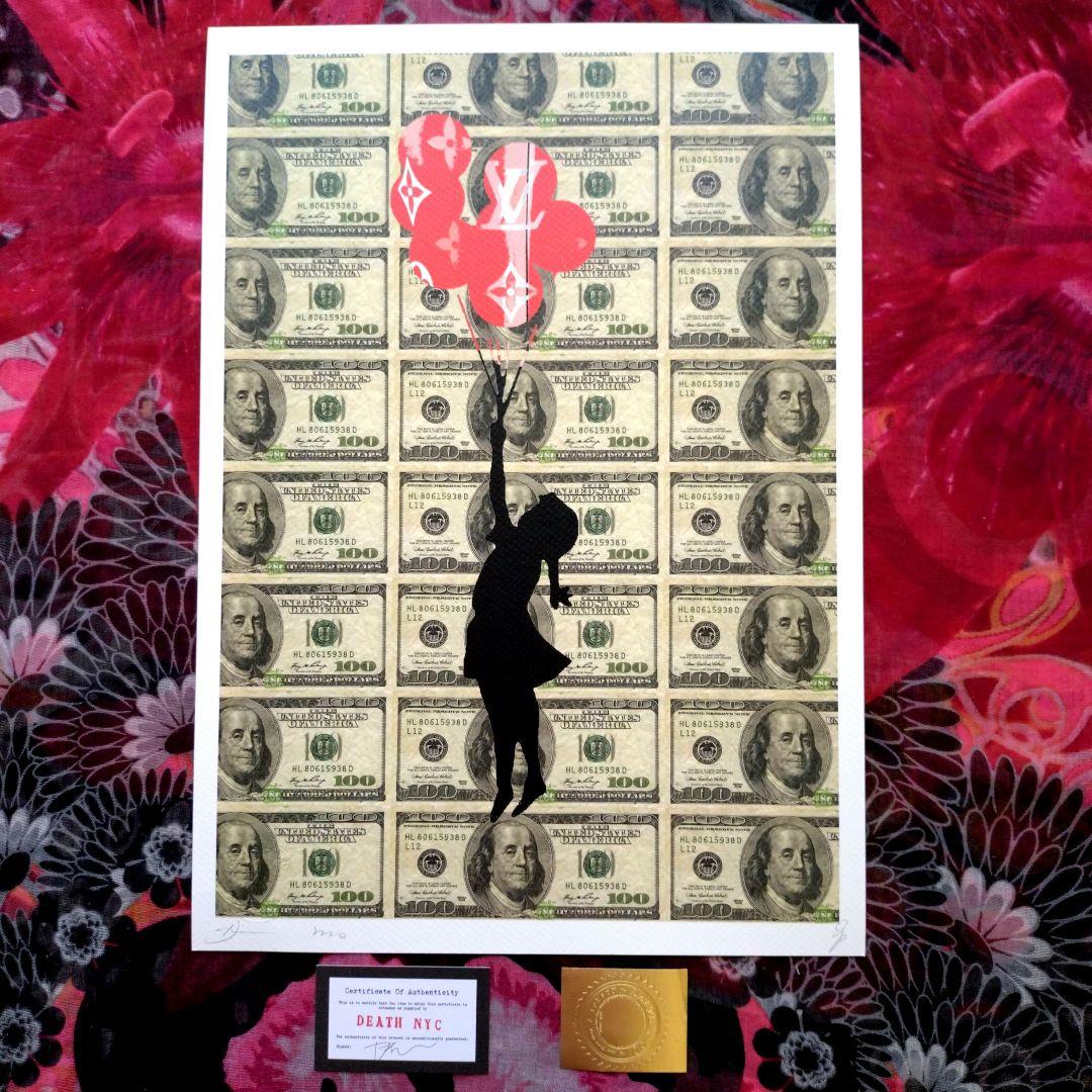 death nyc 世界限定100枚　バンクシー　風船少女