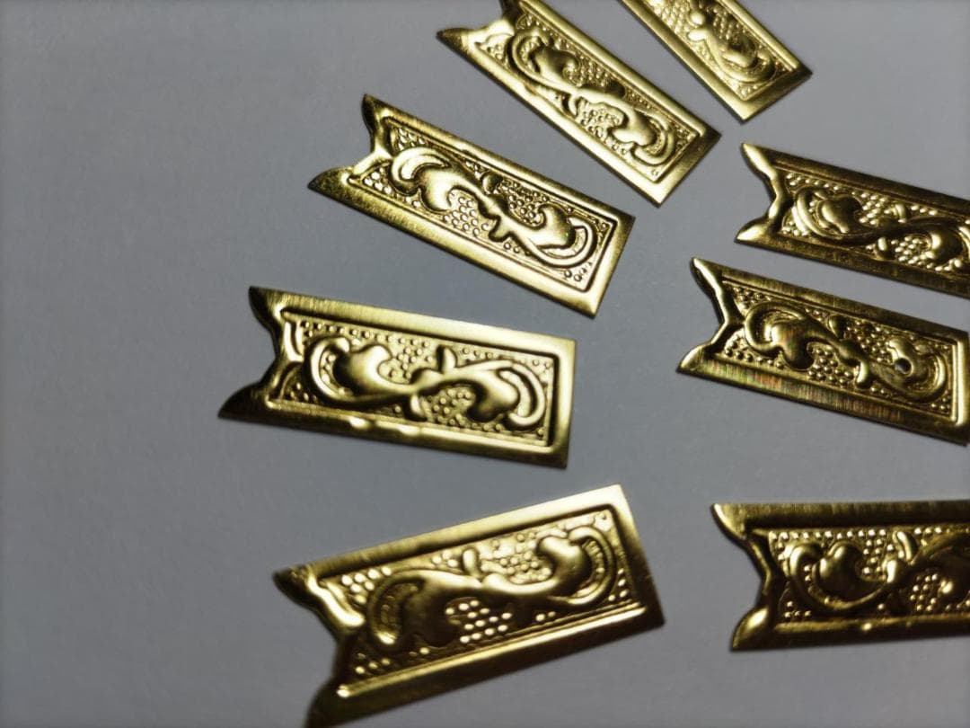 ★☆26ｍｍｘ 100枚【唐草真鍮金具】 神輿、山車、祭り、飾り真鍮金具