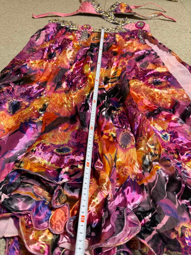 ベリーダンス セットアップ ピンクと紫