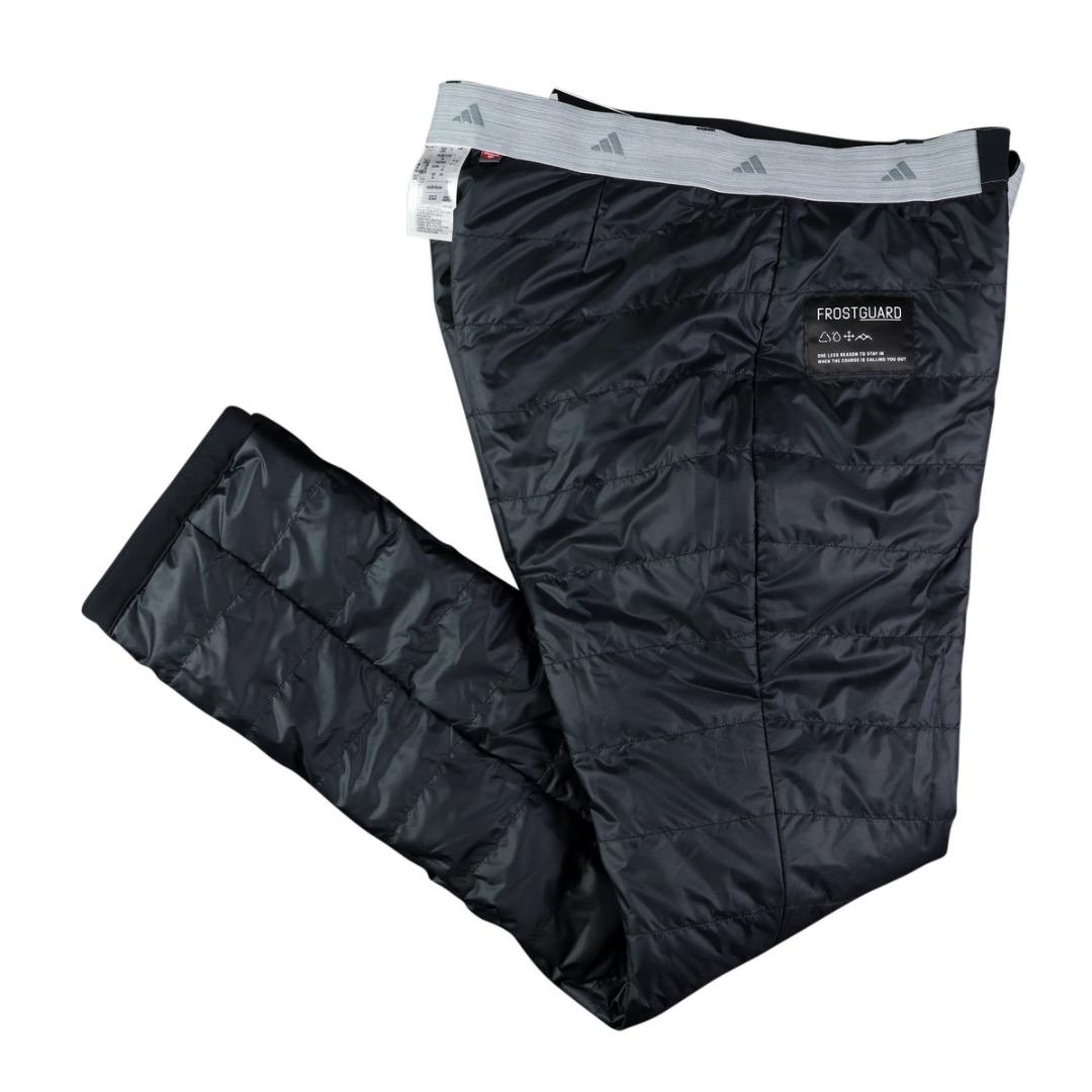 【79】秋冬 定価27,500円 アディダス ゴルフ 中綿 テーパードパンツ 黒