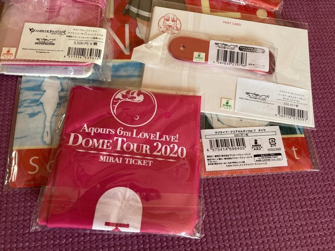 ラブライブ!サンシャイン!! 黒澤ダイヤ、ルビィ x西武ライオンズ 応援タオル等