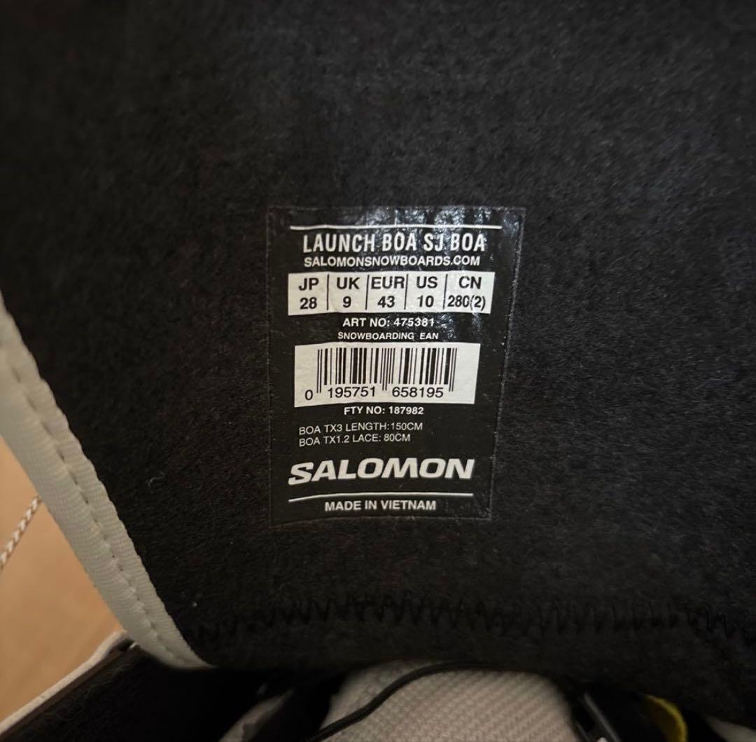 SALOMON LAUNCH BOA SJ BOA 28cm 美品