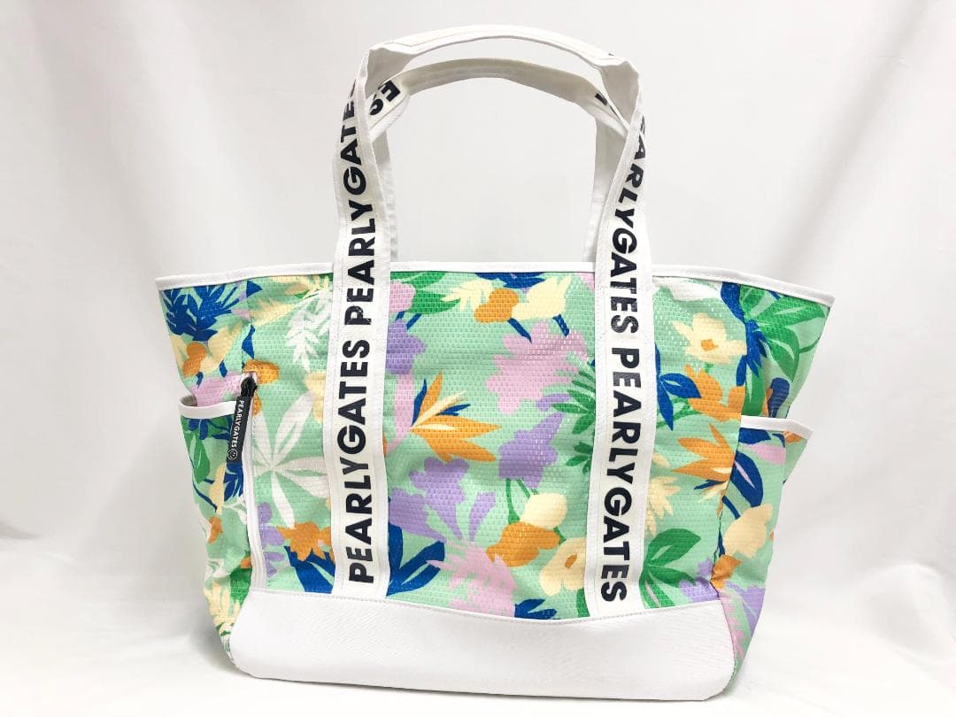 ○★新品未使用　PEARLY GATES　POPボタニカル柄　ロッカーバッグ