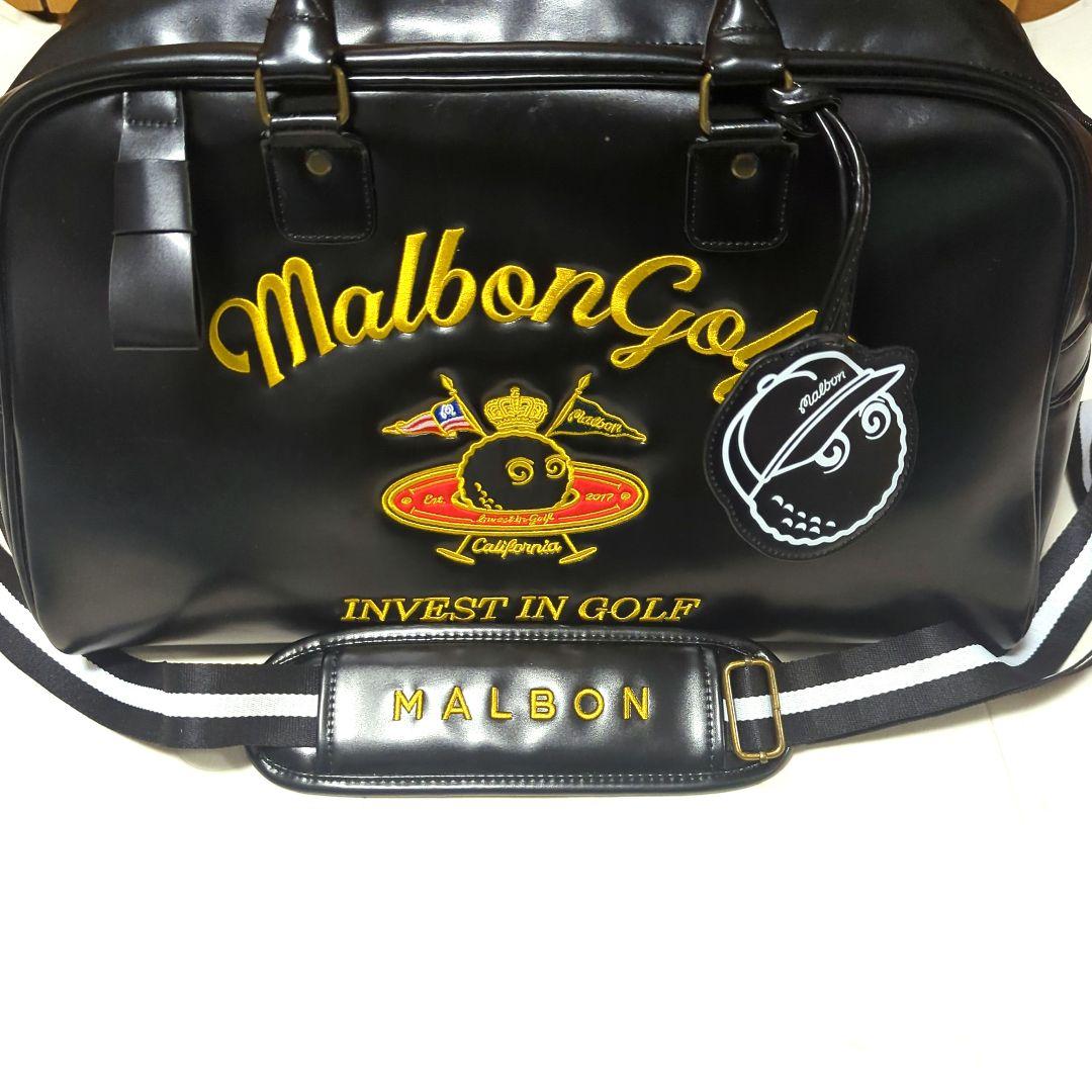 美品　マルボンゴルフ　 エナメルボストンバック　 シューズケース付 2way