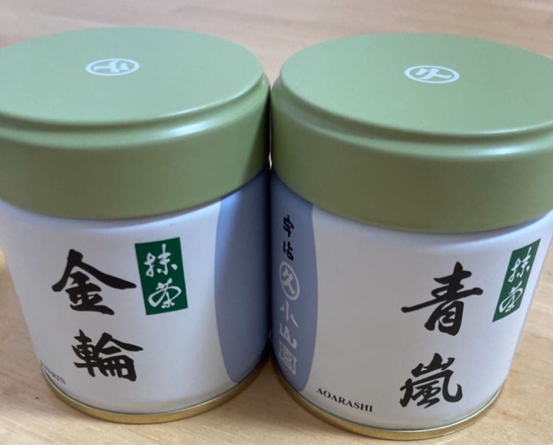 丸久小山園　抹茶 青嵐 金輪 40g 缶セット