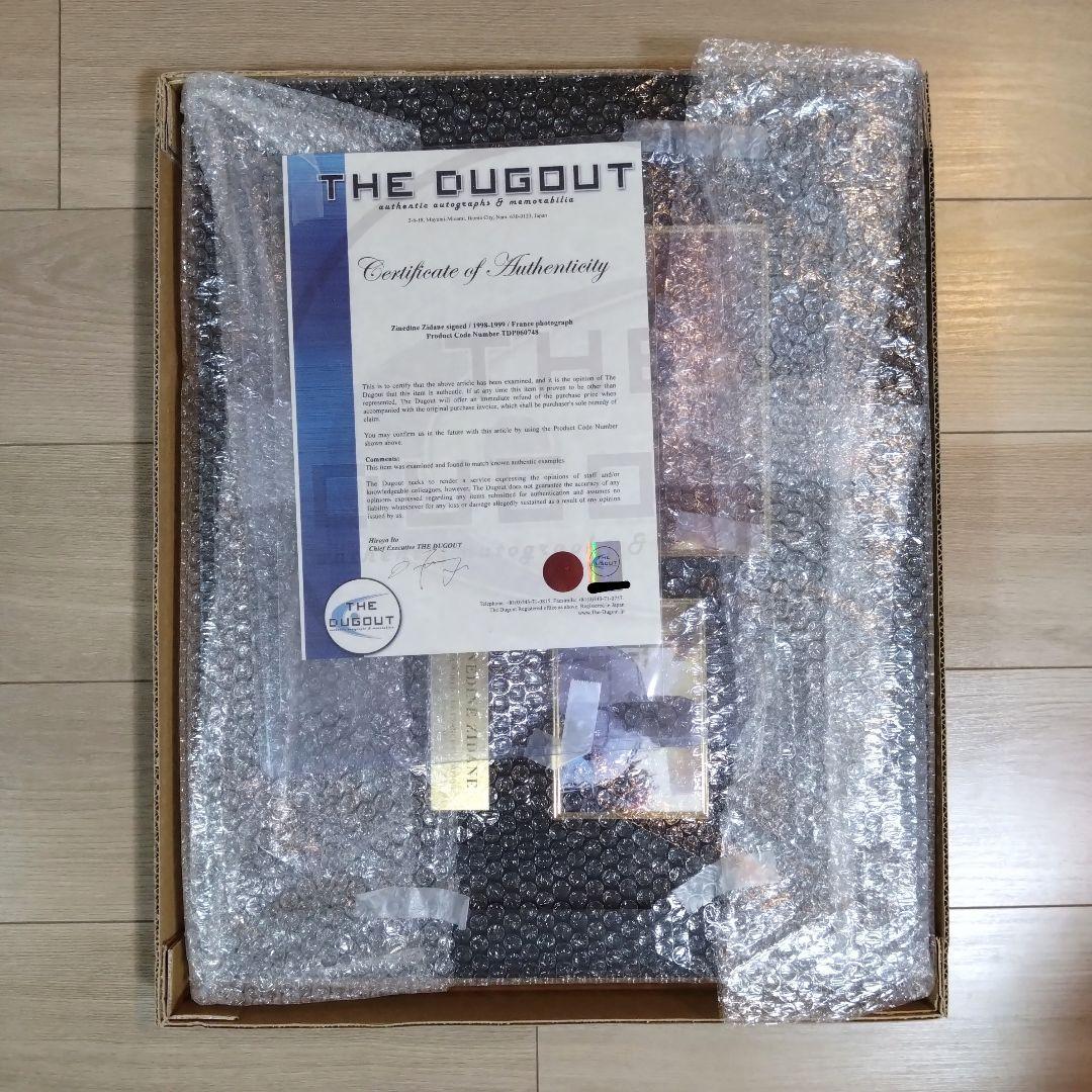 ジダン サイン入りフォト　ワールドカップフランス代表 1998-1999