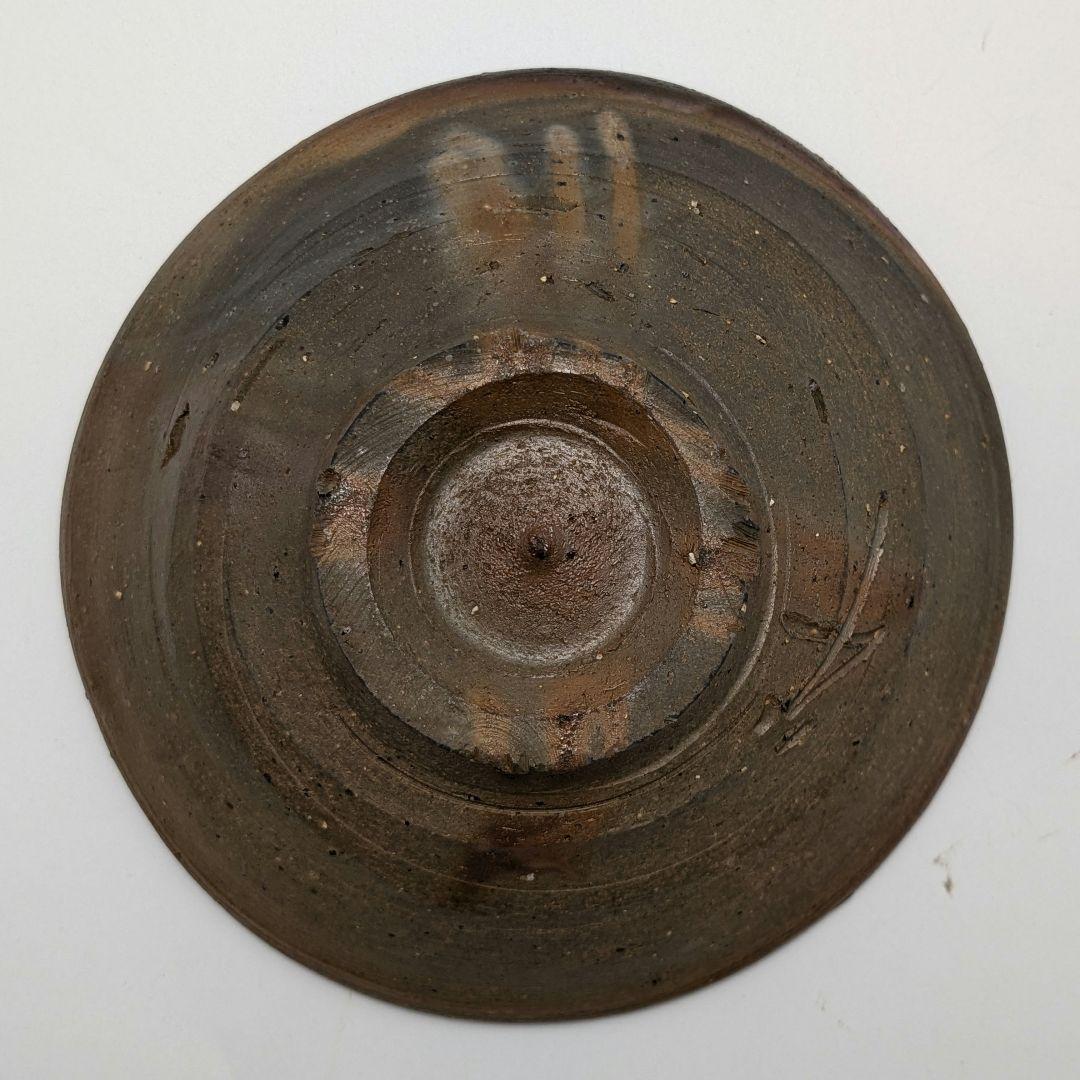 岡山県重要無形文化財 森陶岳 備前焼 金彩緋襷茶盌 合箱 抹茶碗 茶道具 茶器