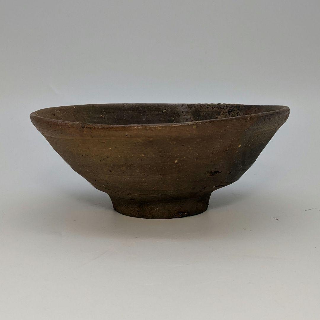 岡山県重要無形文化財 森陶岳 備前焼 金彩緋襷茶盌 合箱 抹茶碗 茶道具 茶器