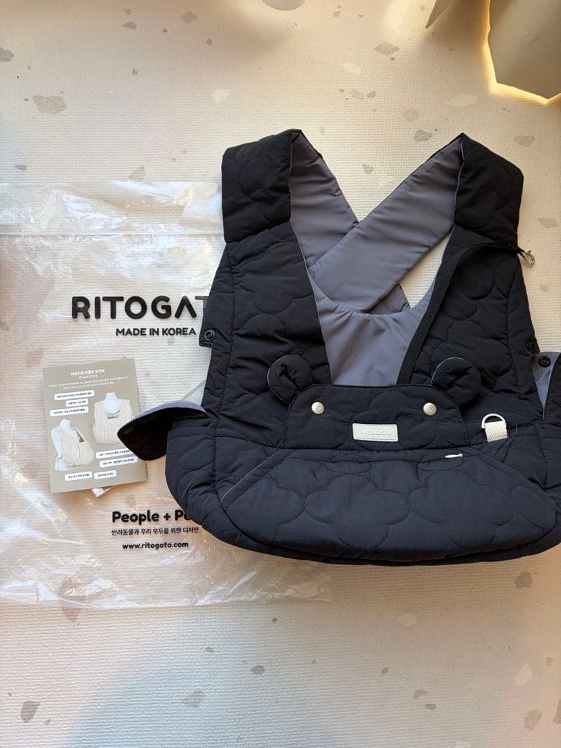 【ritogato】VoddlyCozyFrontBag(Black/S)