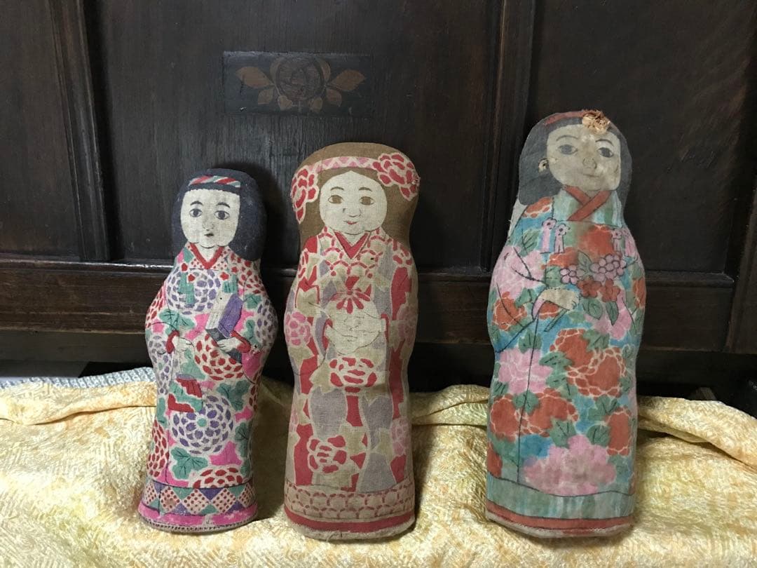 枕人形　戦前　珍品　文化人形