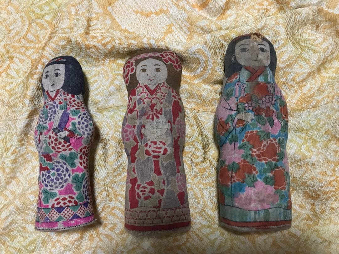 枕人形　戦前　珍品　文化人形