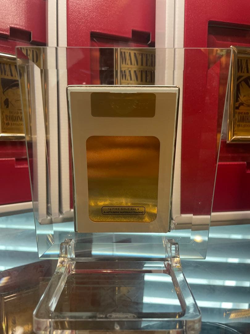 ONE PIECE ルフィ ゴールド手配書 純金999.9 24K 22k 18