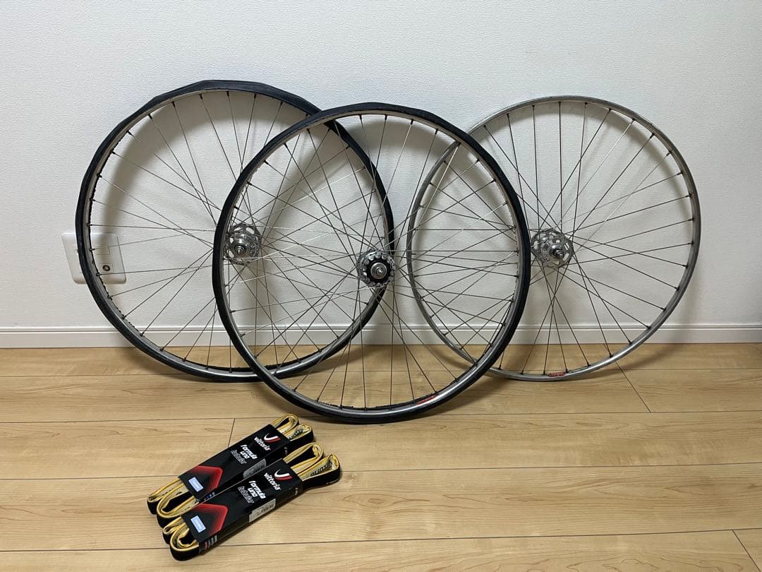 カンパニョーロ前後NJSハブホイール　サンシンNJSフロントホイール