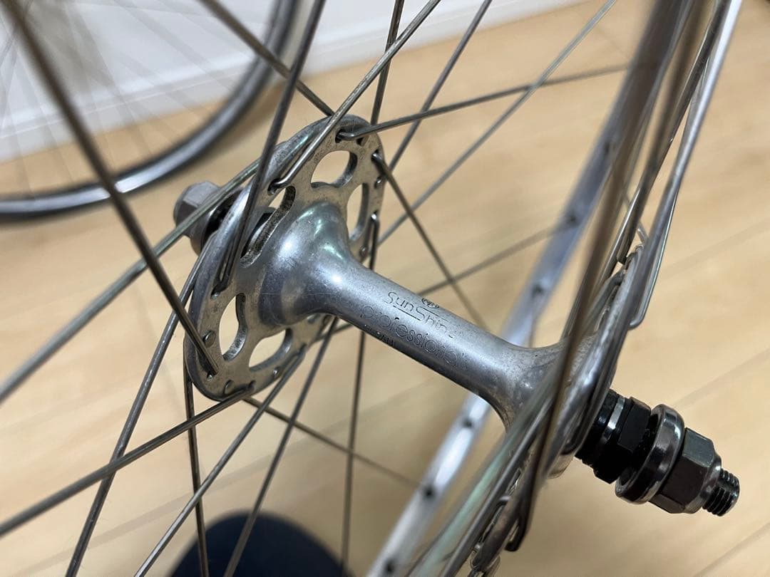 カンパニョーロ前後NJSハブホイール　サンシンNJSフロントホイール