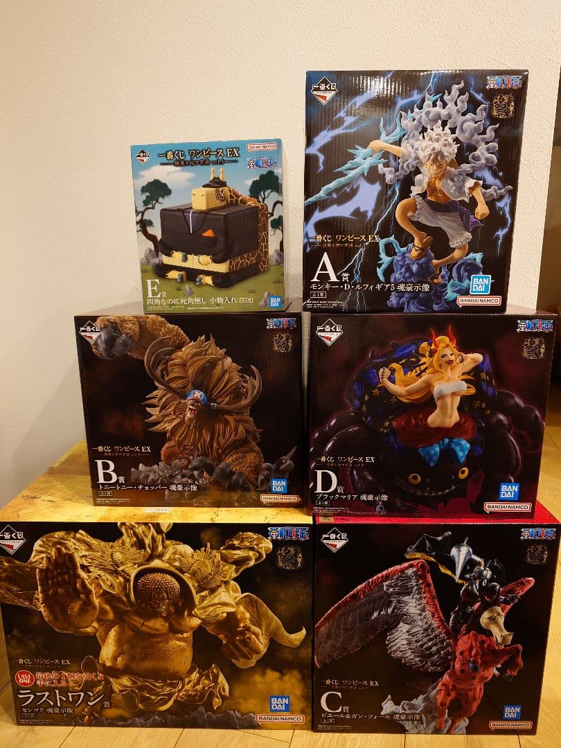 一番くじ ワンピースEX A B C D E ラストワン フィギュアコンプセット