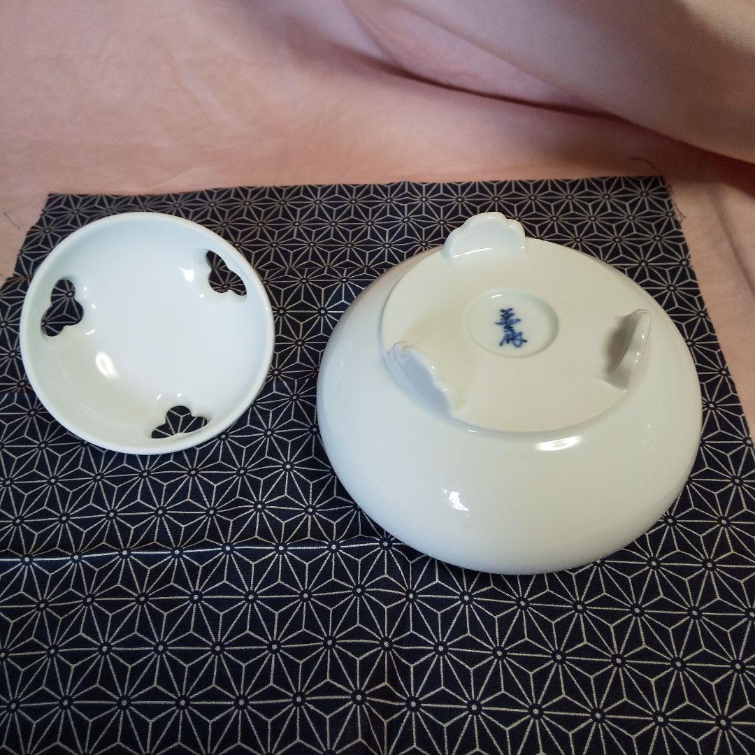 人間国宝 井上萬二作 白磁香炉