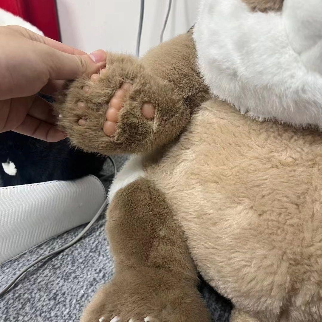 肉球付き茶色パンダ】金玉付きシミュレーション