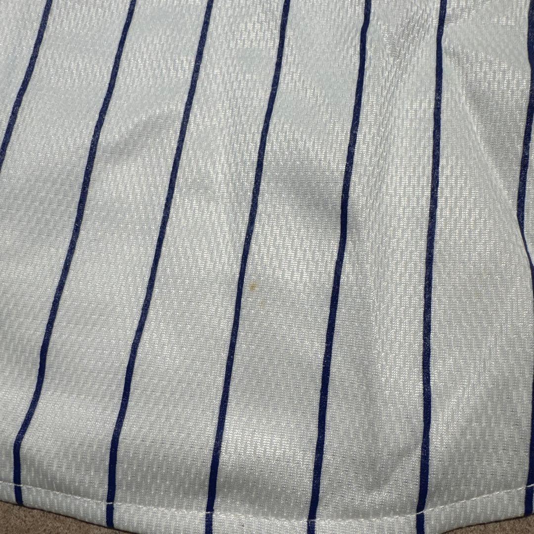 横浜ベイスターズ　多村仁志　ユニフォーム　ベースボールシャツ　野球　ストライプ