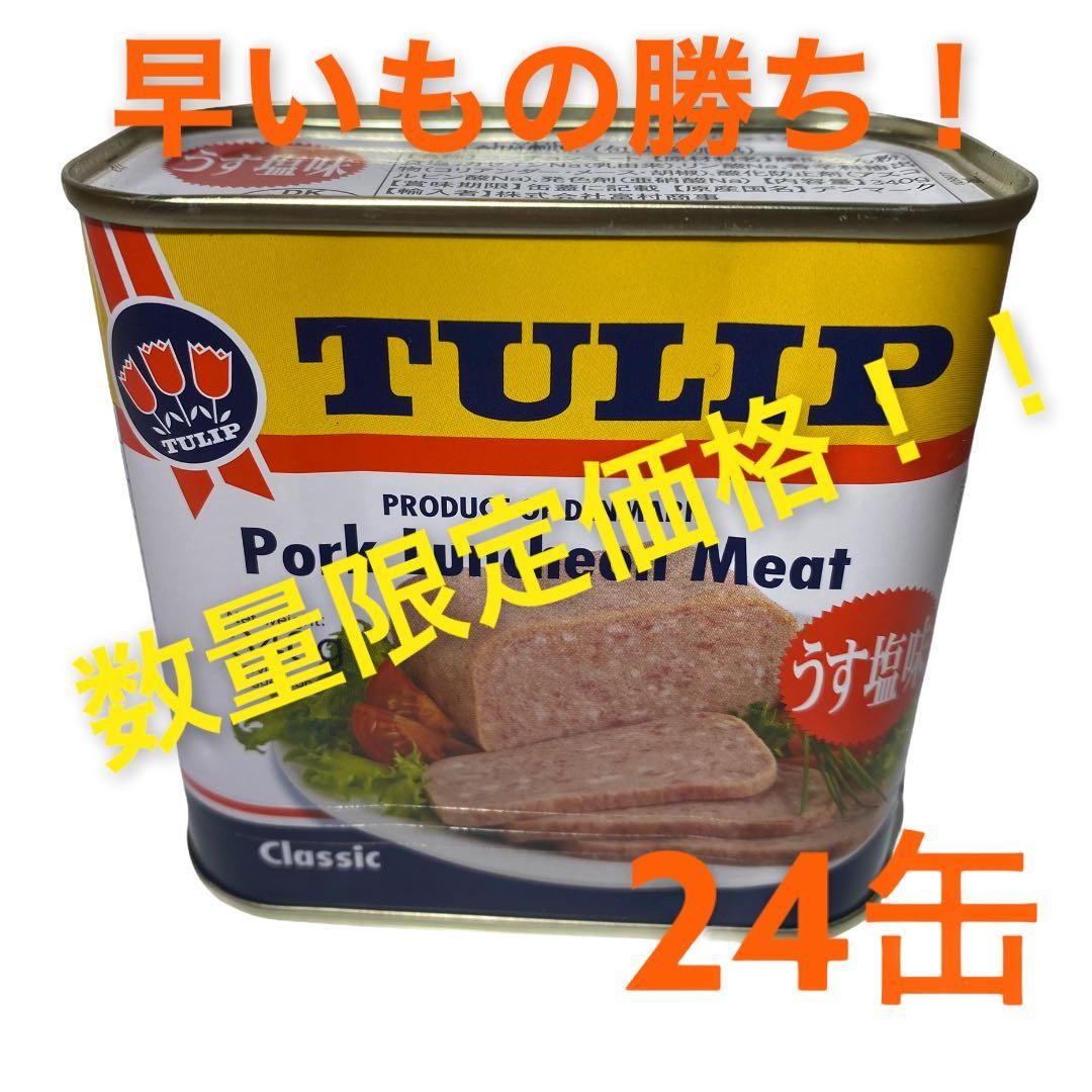 数量限定価格　チューリップポーク　ランチョンミート　うす塩　340g