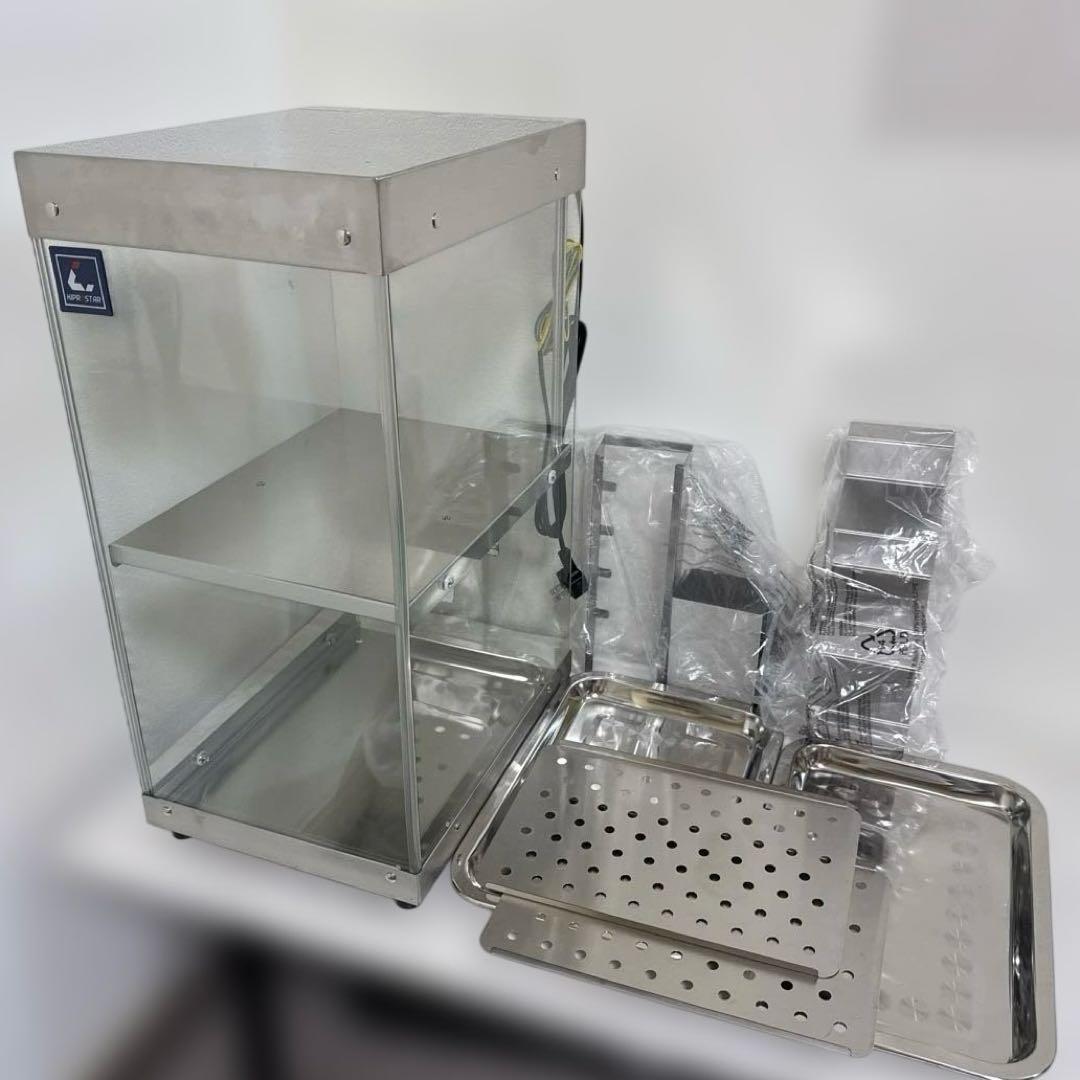 2024年製 美品 ホットショーケース 3面ガラス KIPROSTAR 業務用