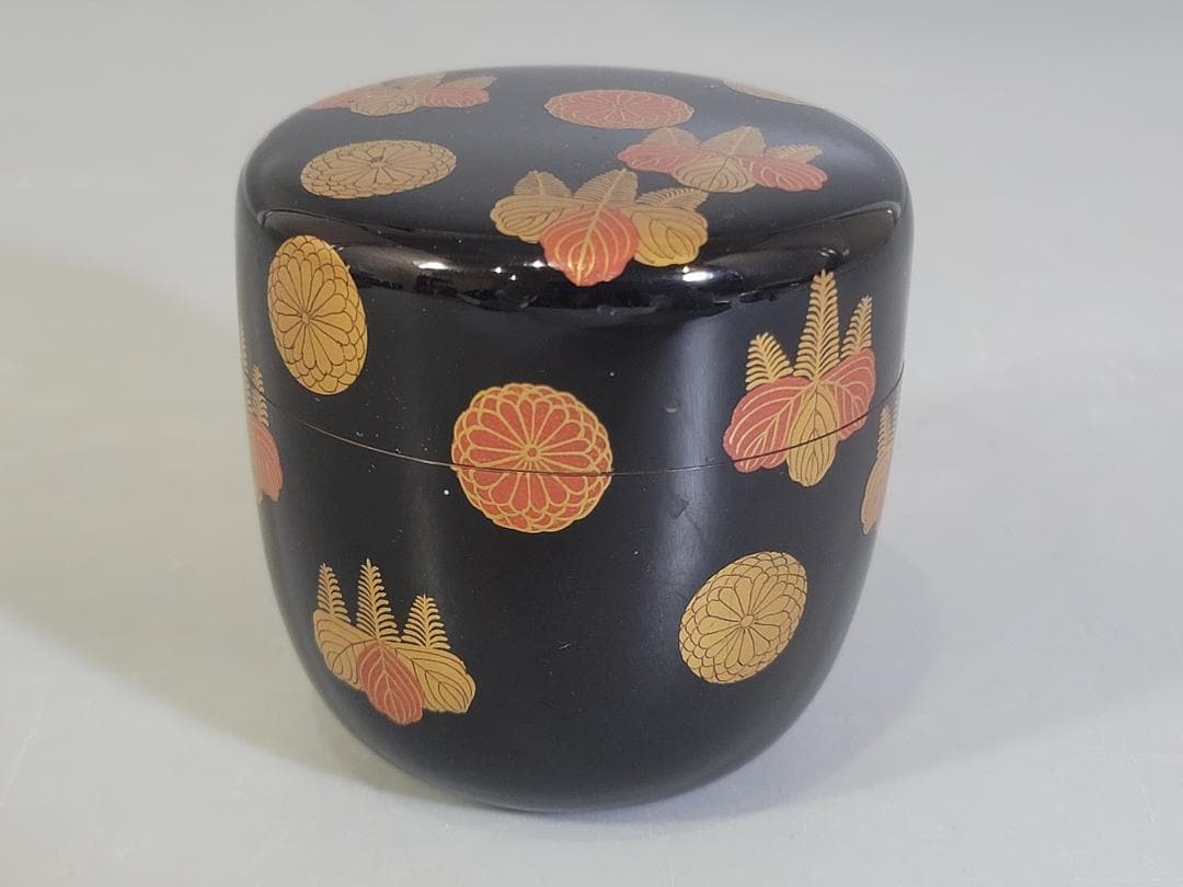 茶道具 長野横笛 作 高台寺蒔絵 棗 美品 古美術