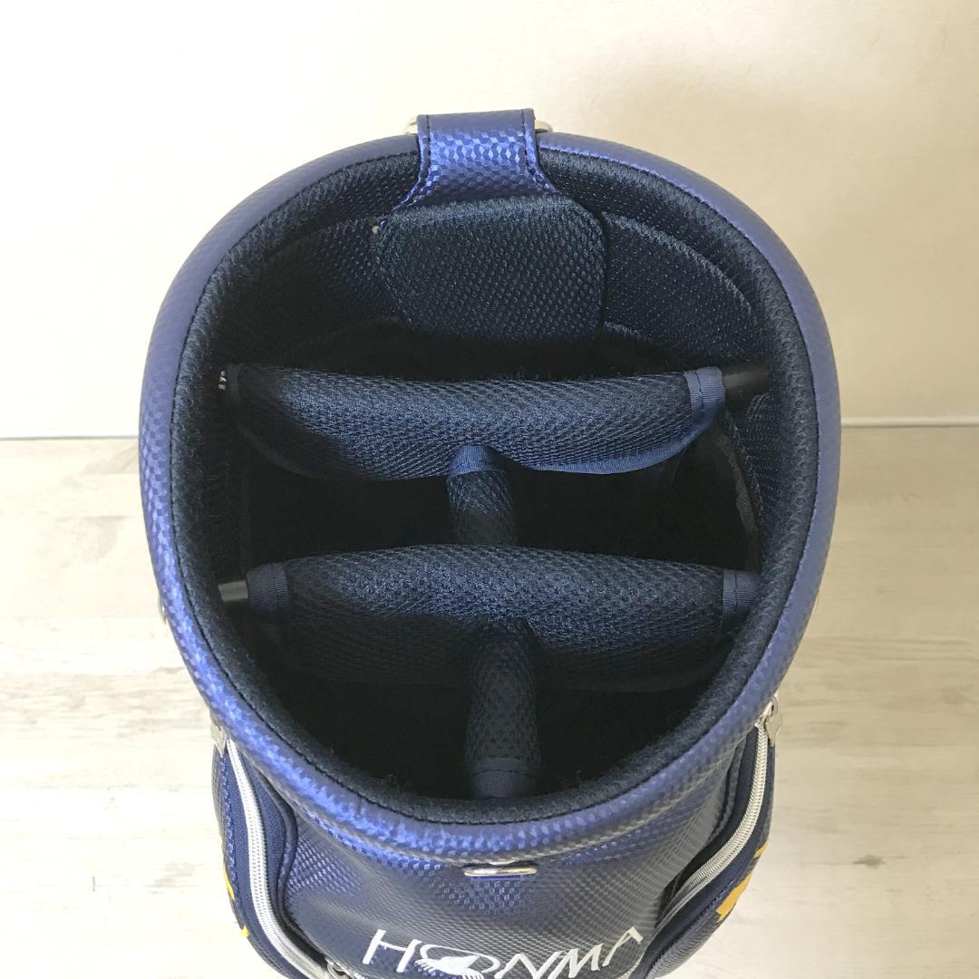 【美品】HONMA 本間ゴルフ キャディバッグ 8.5型 もぐら柄 レインボー