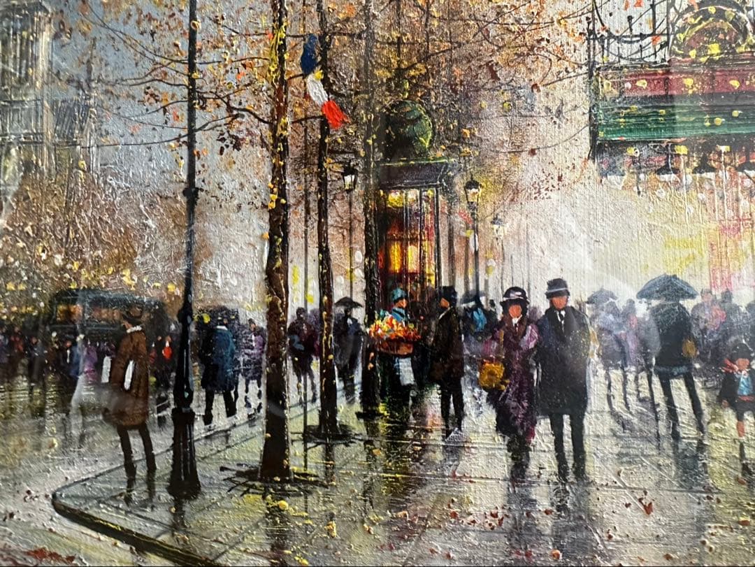 ギィ・デサップ 「宵のノートルダム」油彩 12号 ◆希少原作◆