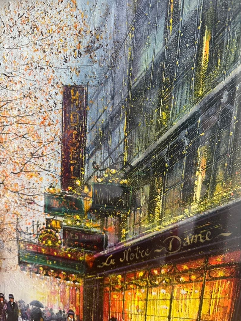 ギィ・デサップ 「宵のノートルダム」油彩 12号 ◆希少原作◆